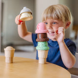 Scoop & Stack Ice Cream Cone Magnetic Play Set W1