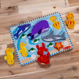 Sea Creatures Chunky Puzzle - 7 Pieces Y4