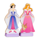 Sleeping Beauty & Snow White Wooden Magnetic Dress-Up Q0