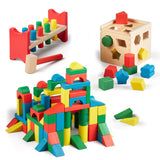 Stack, Sort & Pound Wooden Toy Collection M0