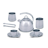 Stainless Steel Tea Set with Storage Stand X4