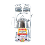 Stainless Steel Tea Set with Storage Stand X4