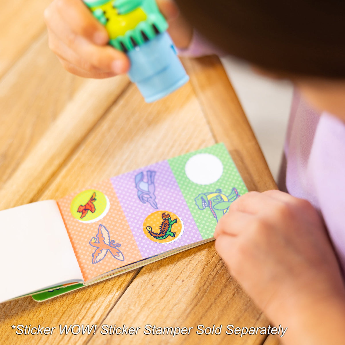 Sticker WOW!® Mini Activity Pad & Refill Stickers - Dinosaur (200+ Stickers, Stamper Not Included) R1