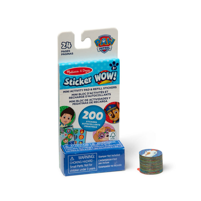 Sticker WOW!® Mini Activity Pad & Refill Stickers - PAW Patrol (200+ Stickers, Stamper Not Included) W7