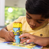 Sticker WOW!™ Bulldozer Bundle: Activity Pad & Sticker Stamper + Mini Activity Pad and 200 Refill Stickers L1