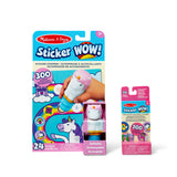 Sticker WOW!™ Unicorn Bundle: Activity Pad & Sticker Stamper + Mini Activity Pad and 200 Refill Stickers O8