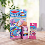Sticker WOW!™ Unicorn Bundle: Activity Pad & Sticker Stamper + Mini Activity Pad and 200 Refill Stickers O8
