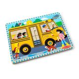 The Wheels on the Bus Song Puzzle - 6 Pieces K9