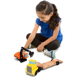Trailer & Excavator Wooden Vehicles Play Set K1
