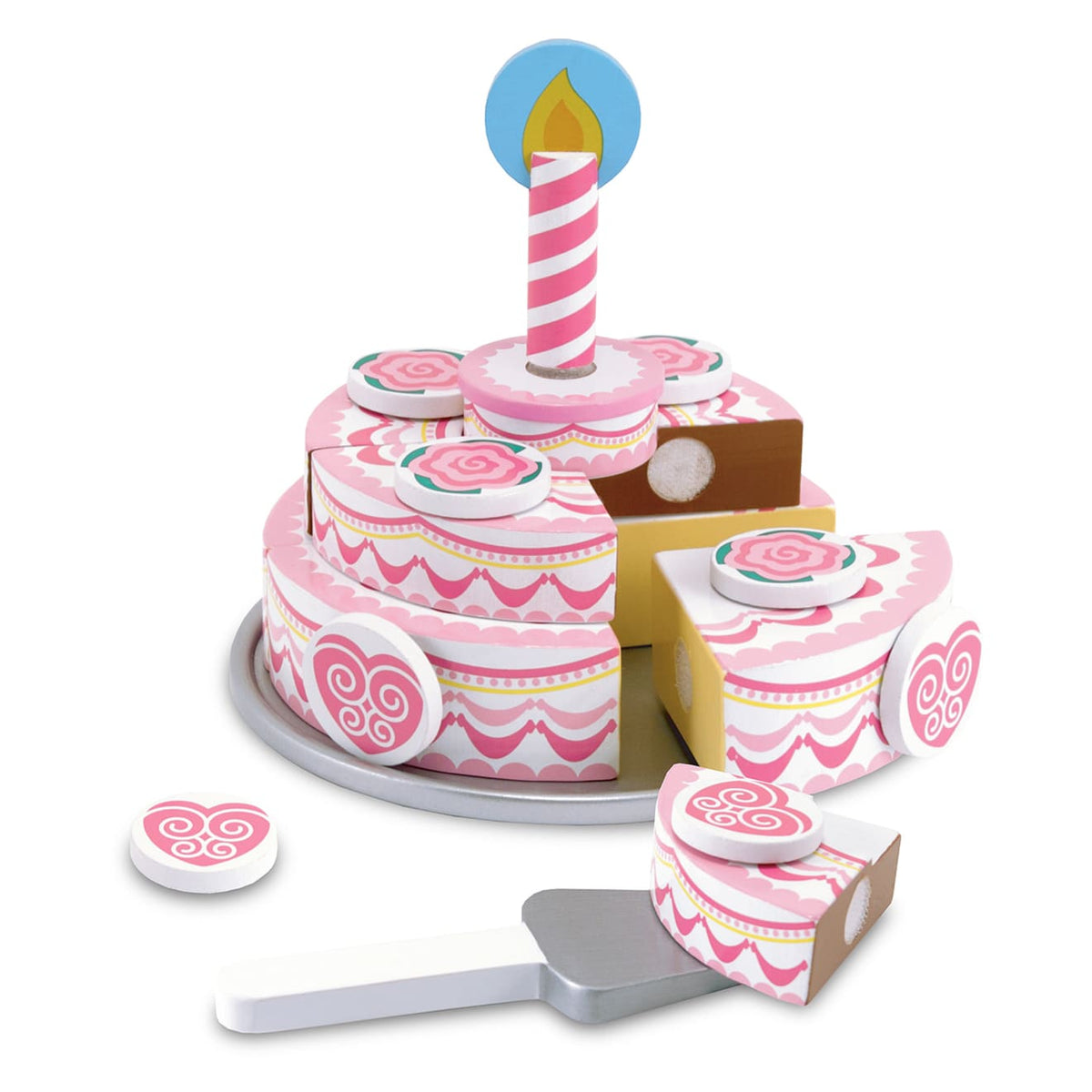Triple-Layer Party Cake - Wooden Play Food N2