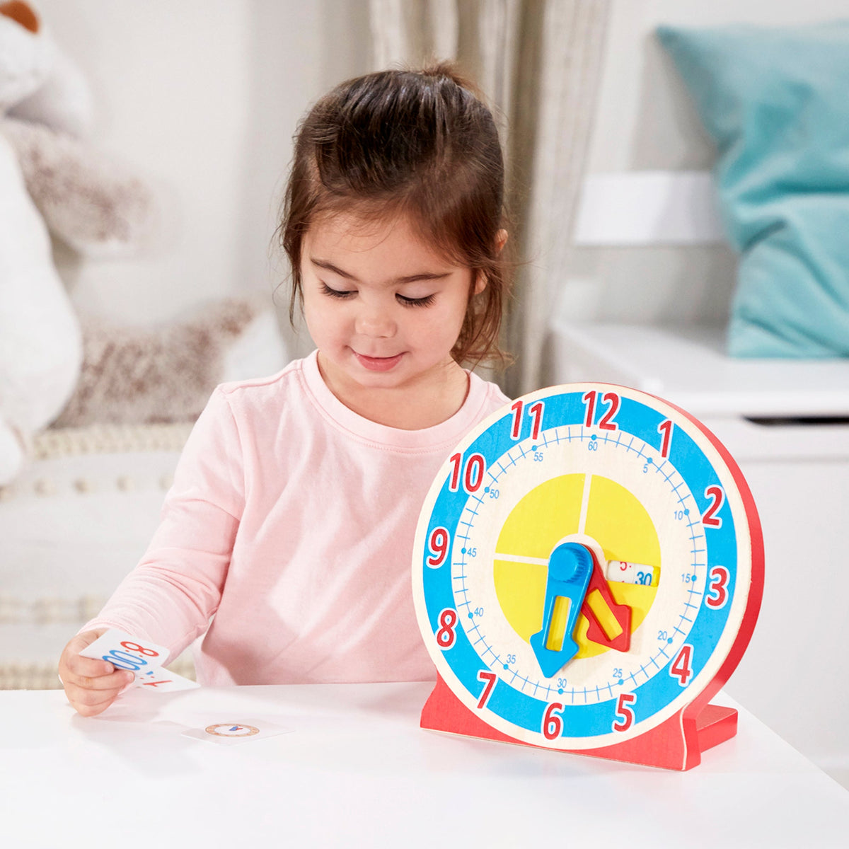 Turn & Tell Wooden Clock J4