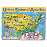 U.S.A. Map Wooden Puzzle E0