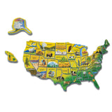 U.S.A. Map Wooden Puzzle E0