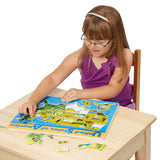 U.S.A. Map Wooden Puzzle E0