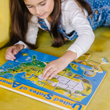 U.S.A. Map Wooden Puzzle E0