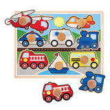 Vehicles Jumbo Knob Puzzle - 8 pieces K9