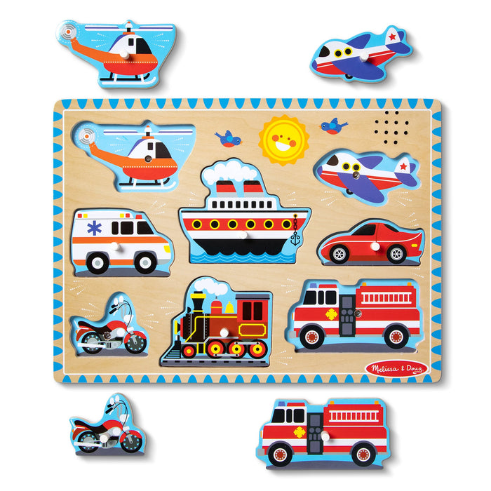 Vehicles Sound Puzzle - 8 Pieces O0