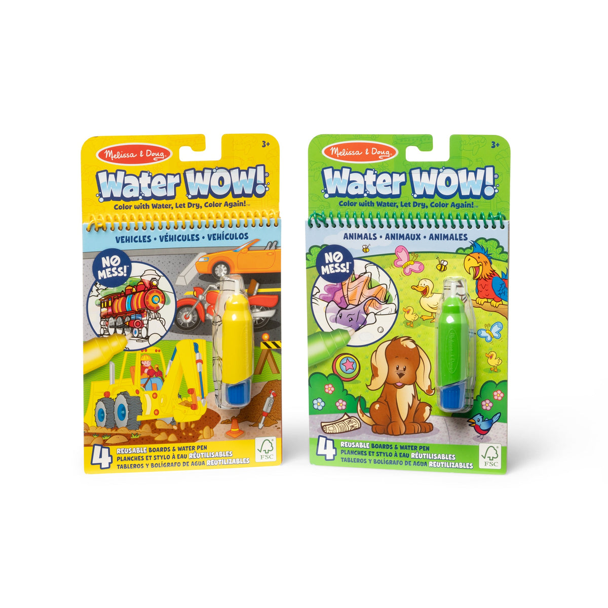 Water WOW! 2-Pack – Animals, Vehicles B7