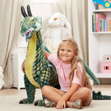 Winged Dragon Lifelike Plush Stuffed Animal U0