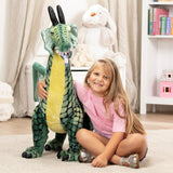 Winged Dragon Lifelike Plush Stuffed Animal U0