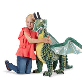 Winged Dragon Lifelike Plush Stuffed Animal U0