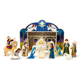 Wooden Christmas Nativity Set F8