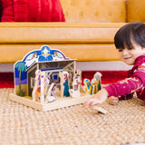 Wooden Christmas Nativity Set F8