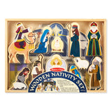 Wooden Christmas Nativity Set F8