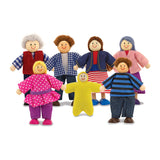 Wooden Doll Family J9