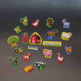 Wooden Farm Magnets H1