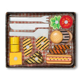 Wooden Grill & Serve BBQ Set I1