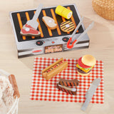 Wooden Grill & Serve BBQ Set I1