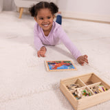 Wooden Jigsaw Puzzles in a Box - Dinosaurs J3