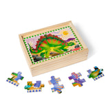 Wooden Jigsaw Puzzles in a Box - Dinosaurs J3