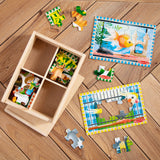 Wooden Jigsaw Puzzles in a Box - Pets Z6