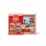 Wooden Jigsaw Puzzles in a Box - Vehicles J0