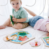 Wooden Jumbo Peg Puzzle 2-Pack: Fish Bowl, House Pets L2