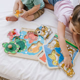 Wooden Jumbo Peg Puzzle 2-Pack: Fish Bowl, House Pets L2