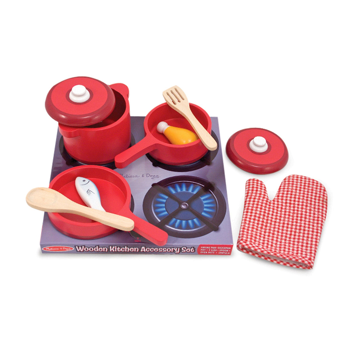 Wooden Kitchen Accessory Play Set V5