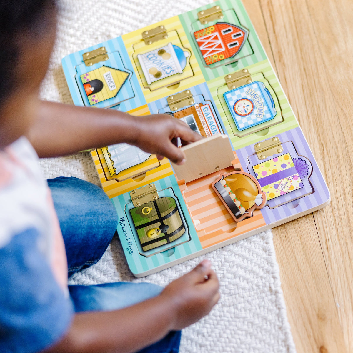 Wooden Magnetic Hide & Seek Board H6