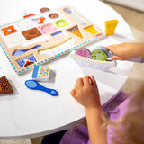 Wooden Magnetic Ice Cream Puzzle & Play Set - 16 Pieces X6