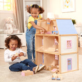 Wooden Multi-Level Dollhouse C4