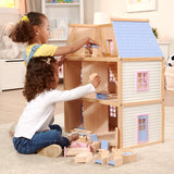 Wooden Multi-Level Dollhouse C4