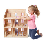 Wooden Multi-Level Dollhouse C4