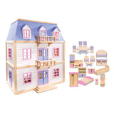 Wooden Multi-Level Dollhouse C4