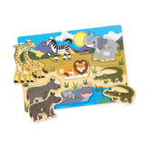 Wooden Peg Puzzle 4-Pack – Vehicles, Farm, Safari, Pets I1
