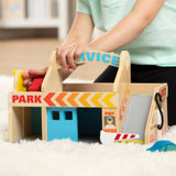 Wooden Service Station Parking Garage I5