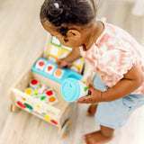 Wooden Shape Sorting Grocery Cart Q8