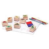 Wooden Stamp Set - Dinosaurs D9