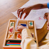 Wooden Stamp Set - Dinosaurs D9